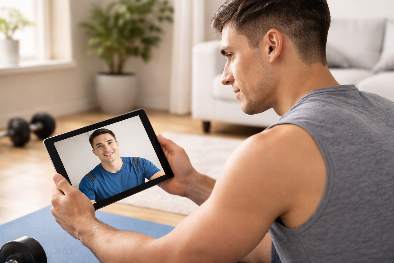 Entrenamiento en casa con orientación virtual